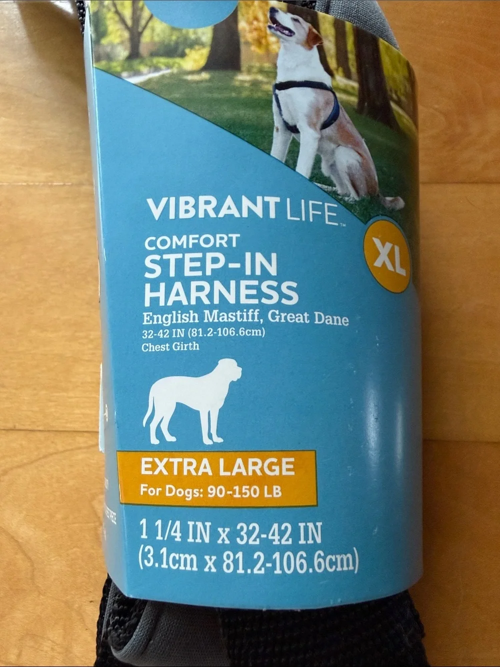 Vibrant Life Black Step-In Dog Harness - XL